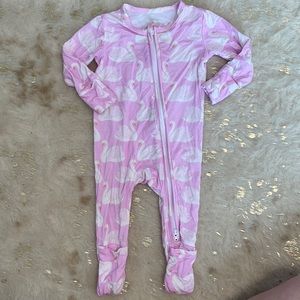 Bamboo swan onesie